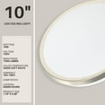 thumbnail image 2 of DYMOND 10" LED Ceiling Light Flush Mount Dimmable Brushed Nickel Thin Ring 3000K Warm White, 2 of 7