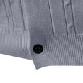 thumbnail image 4 of Jackets for Men Cardigan Knitted Long Sleeve Hoodless Casual Solid Color Casual Outwear Jackets,Top for Men Gray, 4 of 6