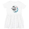 thumbnail image 3 of Inktastic My Nonna Loves Me for Girls Granddaughter Girls Toddler Dress, 3 of 5