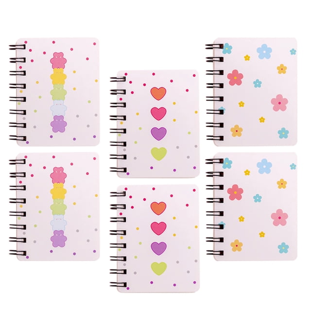 UPGRATOR 6Ud Libretas Pequeñas Con Espiral Lateral Para Notas Y Organización De Ideas