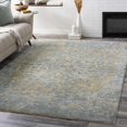 thumbnail image 4 of Hauteloom Farmingville Wool Living Room, Bedroom Area Rug - Transitional - Blue, Medium Gray, Peach - 2' x 3', 4 of 9