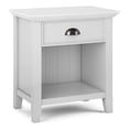 thumbnail image 1 of Table de Chevet en Bois Massif Acadian 24 Pouces de Large en Blanc, 1 of 9