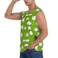 thumbnail image 3 of Fotbe Men's Funny Sheep Doing Yoga Print Men's Sleeveless Muscle Tank Tops Casual T-Shirts for Gym Workout Beach-Medium, 3 of 8