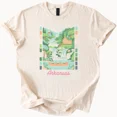 thumbnail image 1 of ALVORD Arkansas Waterfall Cabin Graphic Shirt Nature Scene Outdoor Adventure Tee S-5XL, 1 of 3