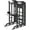 Model D-Smith Machine W/Storage Rack, variant on Commercial Functional Trainer Cable Machine with Dual Weight Stacks, Power Cage Squat Rack, Dual Cable Crossover Machine with Pulley System, Multi-Functional Workout Machine for Home Gym, Model D