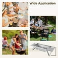 thumbnail image 5 of Barbecue Grills, Portable BBQ Charcoal Grill Foldable Grills, Small Grills Outdoor Cooking for Travel, Camping Smoker Grill, Stainless Steel Table Top Grill Charcoal Camping, Backyard, 5 of 5