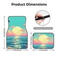thumbnail image 5 of Fuzoiu Retro Palm Beach Sunset Print Carpet Floor Mats for Car,Car Foot Mat Set,Universal Fit 4 Piece Mat Pad Set,Fits Most Cars Trucks Vans Sedans SUV Auto Carpet Mat Se, 5 of 7