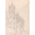 thumbnail image 3 of Thomas Girtin 14x18 Black Modern Framed Museum Art Print Titled - Peterborough Cathedral, Cambridgeshire (ca. 1794), 3 of 5