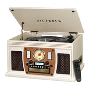 Victrola Navigator 8-in-1 Bluetooth Record Player (White)