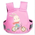 thumbnail image 1 of Electric vehicle and motorcycle child safety belt strap, child anti-fall device, electric scooter baby safety sling, pink bunny, 1 of 5
