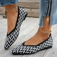 thumbnail image 5 of Black Mesh Slip-On Flats For Women Pointed Toe Closed Toe Breathable Shallow Mouth Comfortable Casual Wear Color Block Design, 5 of 8