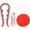 Red Gray, variant on Jar Opener Kit, 5 in 1 Multi Function Can Opener, 4 in 1 Bottle Opener with Non Slip Rubber Jar Gripper Pad for Arthritis Weak Hands