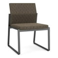 thumbnail image 1 of Gansett Reception Waiting Armless Guest Chair / Charcoal Steel / Brown, 1 of 5