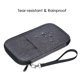 thumbnail image 3 of Organizador de viaje premium en gris: Cartera multifuncional para pasaportes, tarjetas y documentos con 13 bolsillos y clip para pluma, ideal para viajes familiares. Diseño compacto y resistente al, 3 of 6