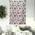 thumbnail image 3 of Butterfly Tapestry, Sixties and Seventies Inspired Complex Image with Floral Elements and Butterflies, Wall Hanging for Bedroom Living Room Dorm Decor, 40W X 60L Inches, Multicolor, by Ambesonne, 3 of 5