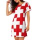thumbnail image 2 of Easygdp Red Cross 1 Camisón de manga corta para mujer, informal, estampado, 2 of 6