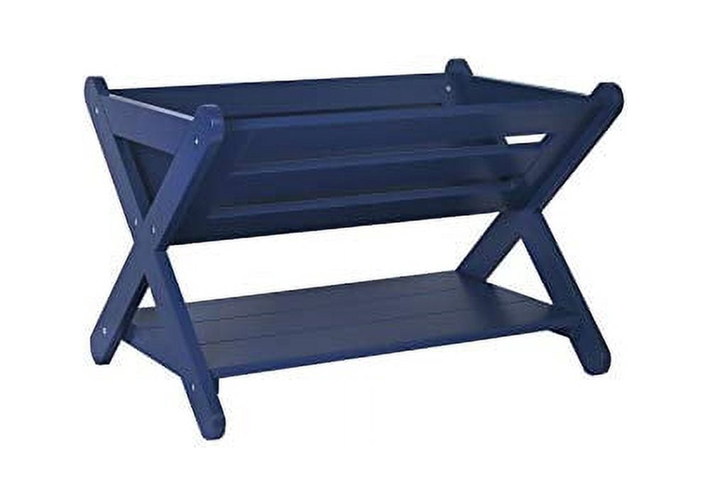 UTEX Kids' Book Caddy with Shelf, Kids Bookcase Storage with Shelf, Kids Book Storage Organizer for Toddlers, Kids (Blue)