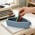 thumbnail image 7 of Under $1 Pencil Case, Minimalist Faux Leather Large Capacity Stationery Pouch, Sleek Zipper Pen Bag for College Office by PALIFEUR, 7 of 7