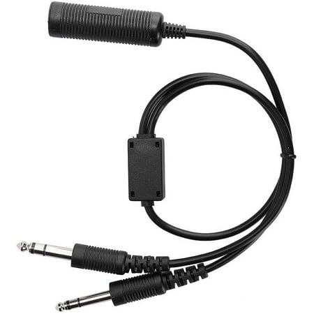 Helicopter to General Aviation Headset Adapter Cable, Dual GA Plugs (3/ ...
