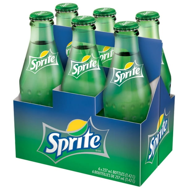 Sprite 237mL Glass Bottles, 6 Pack Walmart.ca