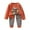 A45-Brick Red, variant on Hessimy Toddler Boys Girls Spring Summer Cute Funny cartoon Pattern Set Long Sleeve Sweatshirt & Letter Print Pants（Watermelon Red，4-5 Years）
