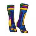 thumbnail image 4 of De Stijl Inspired Socks Abstract Art Fashion Stockings Spring Anti Skid Socks Quality Gra, 4 of 7