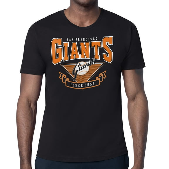 Men's Starter Black San Francisco Giants -80s Inspired T-Shirt