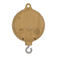 thumbnail image 4 of Soporte para campana de cama Marco de imitación de madera Cubierta de tela Colgante de campana de cama de imitación de madera Caja de música de imitación de madera, 4 of 7