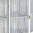 thumbnail image 5 of 22.25 " Floor Coner Cabinet with Tempered Glass Door & Storage Shelves for Bathroom, Living Room, Bedroom (White), 5 of 8