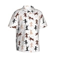 thumbnail image 2 of Balery Yoga Labrador Retriever Print Men's Hawaiian Shirts Short Sleeve Beach Shirt Relaxed Fit Vacation Button Down Shirts-XX-Large, 2 of 9