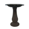 thumbnail image 5 of Bird and Beyond 24-Inch Antique Brown Fiber Clay Freestanding Bird Bath, 5 of 11