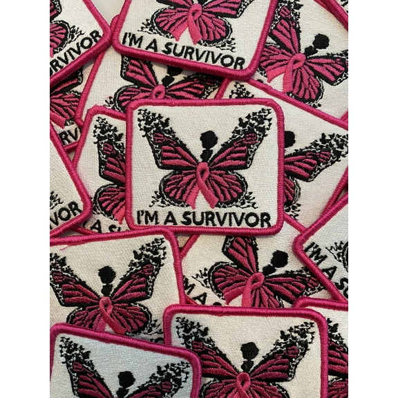 Prideful Patchez, Powerful Survivor Patch, Jacket Patch, Iron/Sew on Patch, Cancer Patch, Applique, DIY