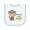 White and Light Blue, variant on Inktastic Mommy's Little Monkey Baby Terry Cloth Bib