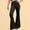17-Black, variant on YWDJ Flare Pants for Women High Waist Petite High Waist High Rise Flared Elastic Waist Casual Stretchy Long Pant Fashion Comfortable Solid Color Leisure Bell-bottoms Pants Pants 17-Black XXL