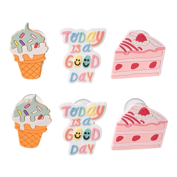Cook with Color 6-Piece Figural Chip Bag Clip Set, Durable Food Storage Organizers, Ice Cream