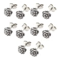thumbnail image 1 of Pendientes de 5 piezas Qarigey para mujer y niña Aretes redondos de acero de titanio AP009678-06B, 1 of 6