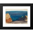 thumbnail image 2 of Magnus Enckell 14x11 Black Modern Framed Museum Art Print Titled - Beach Landscape, Sketch (1900 - 1905), 2 of 5