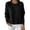 *1-Black, variant on Women's Soft Knit Crewneck Sweater , Casual Long Sleeve Pullover For Women , Ladies' Lightweight Fall Winter Top, Blue , S-XL