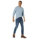 thumbnail image 4 of Jersey Tommy Hilfiger para hombre, liso, cuello redondo, azul jaspeado, 4 of 6