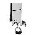 thumbnail image 1 of Durable Iron Wall Mount Bracket Set for PS5 Slim Space-Saving, Secure, and Convenient Storage with Dual Charging Cable, 1 of 10