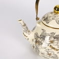 thumbnail image 4 of karymi Vintage Style Enameled Tea Kettle Steel Teapot with Floral Colorful Porcelain Enamel Tea Kettle for Stovetop Home Kitchen Decor Party Favors, 4 of 7
