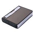 thumbnail image 5 of Caja de cigarrillos portátil con soporte para cigarrillos, 10 Uds., con carga USB, encendedor electrónico (negro), 5 of 5