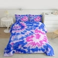 thumbnail image 2 of Manfei Tie Dye Bedding Comforter Set 2pcs for Teens Boys Girls,Abstract Watercolor Art Twin Comforter Sets Microfiber,Blue Pink Breathable Bedding Set,Luxury Bedroom Decor,Reversible, 2 of 8