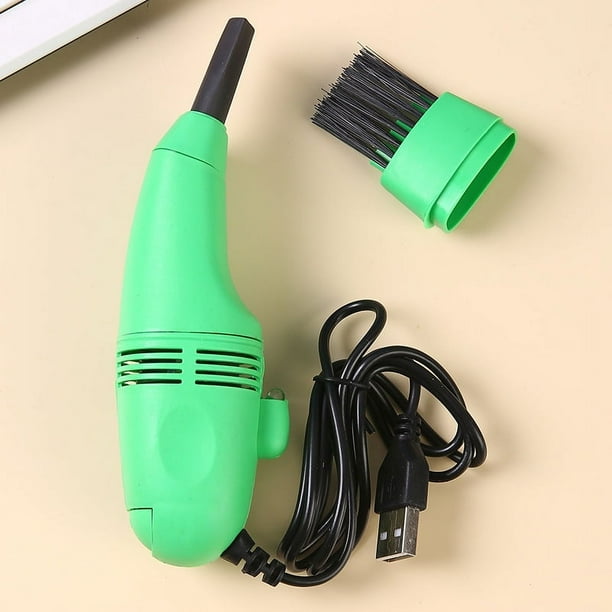 Mini aspirador de teclado de computadora USB (verde) -Limpiador en miniatura