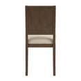 thumbnail image 6 of Weston Home Alta Wood Finish Cream Boucle Fabric Dining Chair, Set of 2, Walnut, 6 of 8