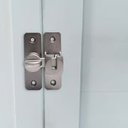90 Degree Sliding Door Lock Pin - Aluminum Alloy Door Clip with Reinforced Base - Secure Lock Buckle for Doors, Cabinets & Pet Doors - Includes 4 Screws for Easy Installation