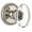 Polished Nickel, variant on Grandeur Provence Crystal Door Knob with Newport Plate