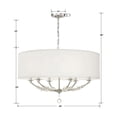 thumbnail image 6 of 8006-PN Crystorama Lighting Mirage - Six Light Chandelier     -Traditional Installation, 6 of 8