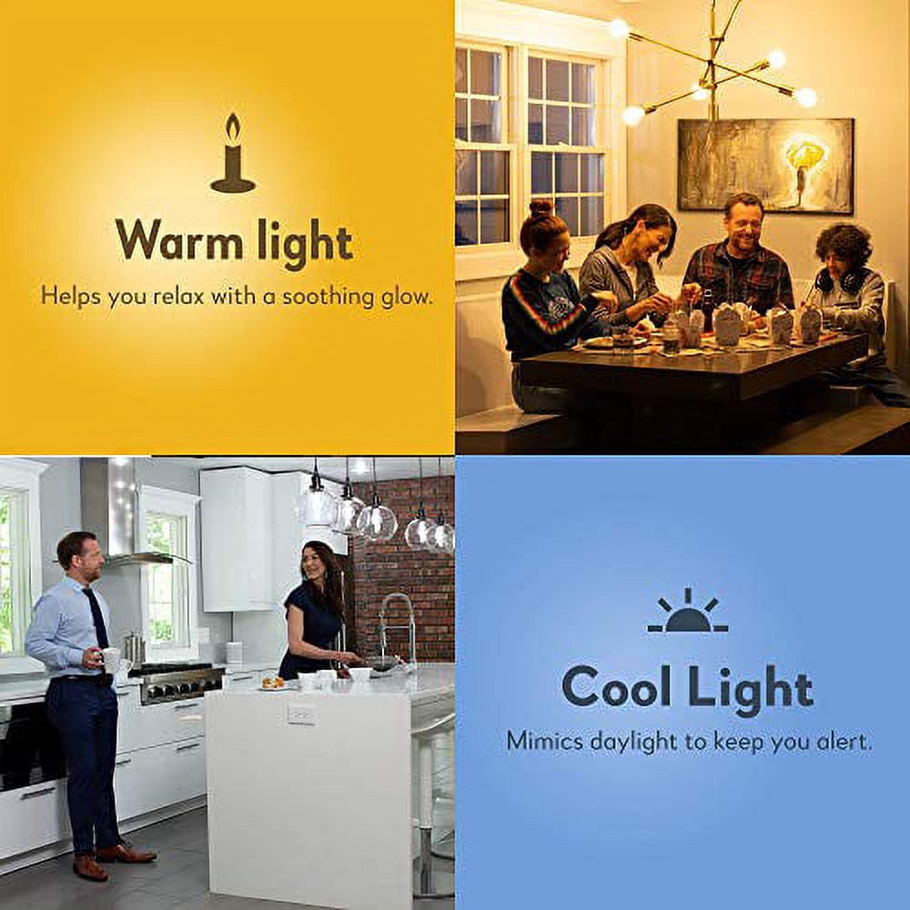 Bulbrite Solana Edison WiFi LED Smart Bulb, 60 Watt Equivalent, ST18 90  CRI Clear Filament Dimmable Light Bulb, Compatible with Alexa and Google  Home, 2 Pack