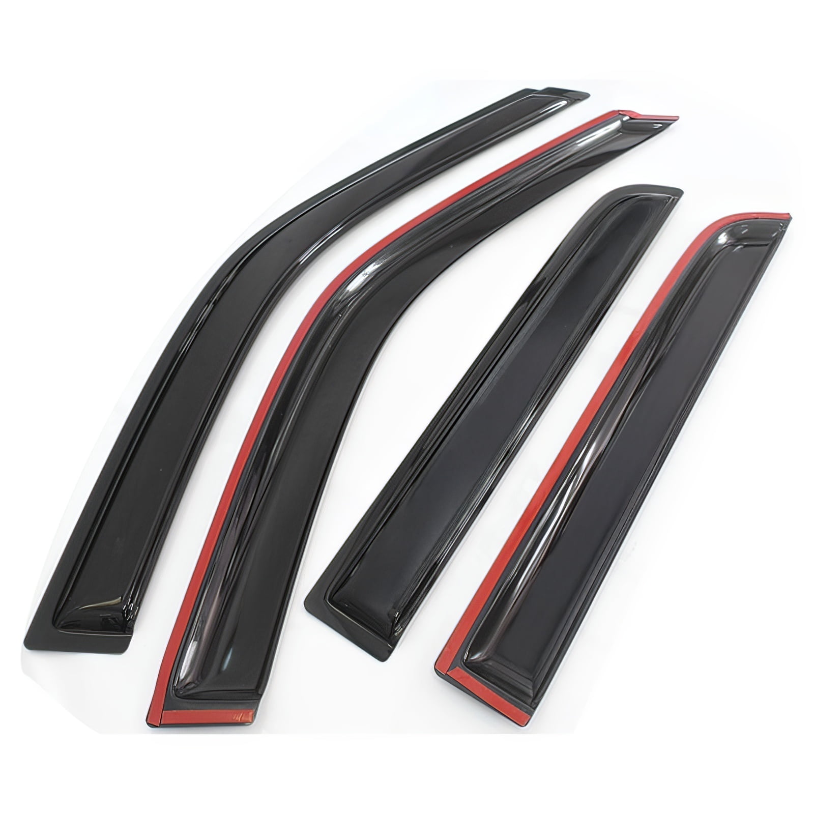 Ikon Motorsports Compatible with 97-01 Honda CRV Acrylic Window Vent Visor Deflector Rain Guard 4Pc Outside Mount 1998 1999 2000 2001